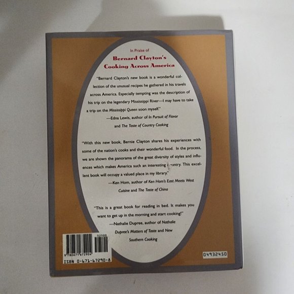 Cooking Across America Bernard Clayton 1993 Hardcover Cookbook - Picture 2 of 6